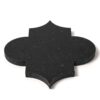 Arabesquette Black Polished Marble Waterjet Decos 6×8 1/4 (NW90590)