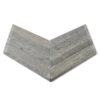 Chevron Haisa Blue Honed Marble Waterjet Decos 13×10 (NW90739)