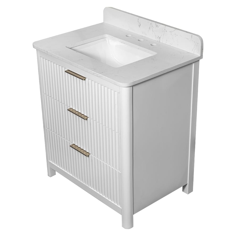 Muebles de baño blancos Carrara Gunningham 31×22 (PS73001)