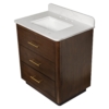 Carrara Contour Warm Walnut Bathroom Vanities 31×22 (PS73003)
