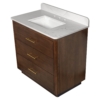 Carrara Contour Warm Walnut Bathroom Vanities 37×22 (PS73004)