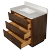 Carrara Contour Warm Walnut Bathroom Vanities 37×22 (PS73004)