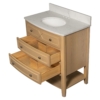 Carrara Halcyon Light Oak Bathroom Vanities 31×19 (PS73005)