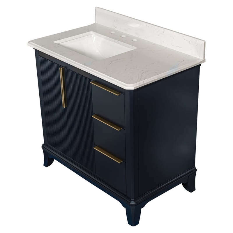Carrara Grosvenor Nayv Blue Bathroom Vanities 37×22 (PS73008)