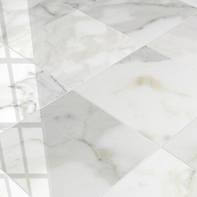 Плитка из полированного мрамора Calacatta Gold Extra 18×18