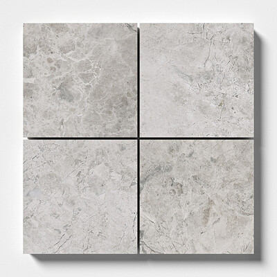 Carreaux de marbre Silver Shadow adouci 4×4