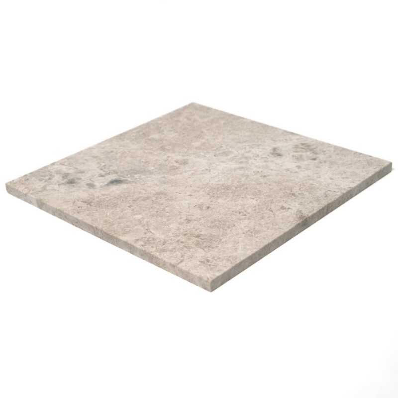Silver Shadow Honed Marble Tiles 12×12
