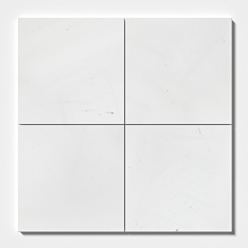 Aspen White Polished Marble Tiles 12×12