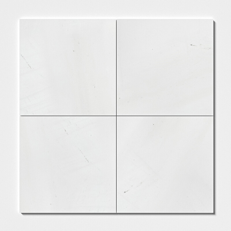 Aspen White Polished Marble Tiles 18×18
