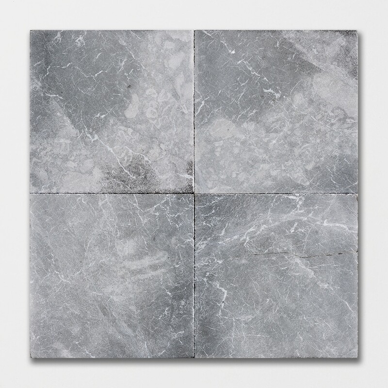 Iris Black Textured Marble Tiles 16×16