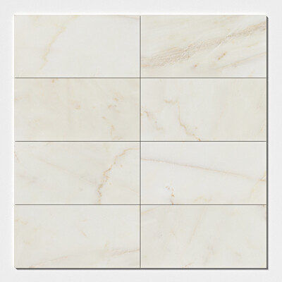 Calacatta Amber Honlanmış Mermer Karolar 12×24