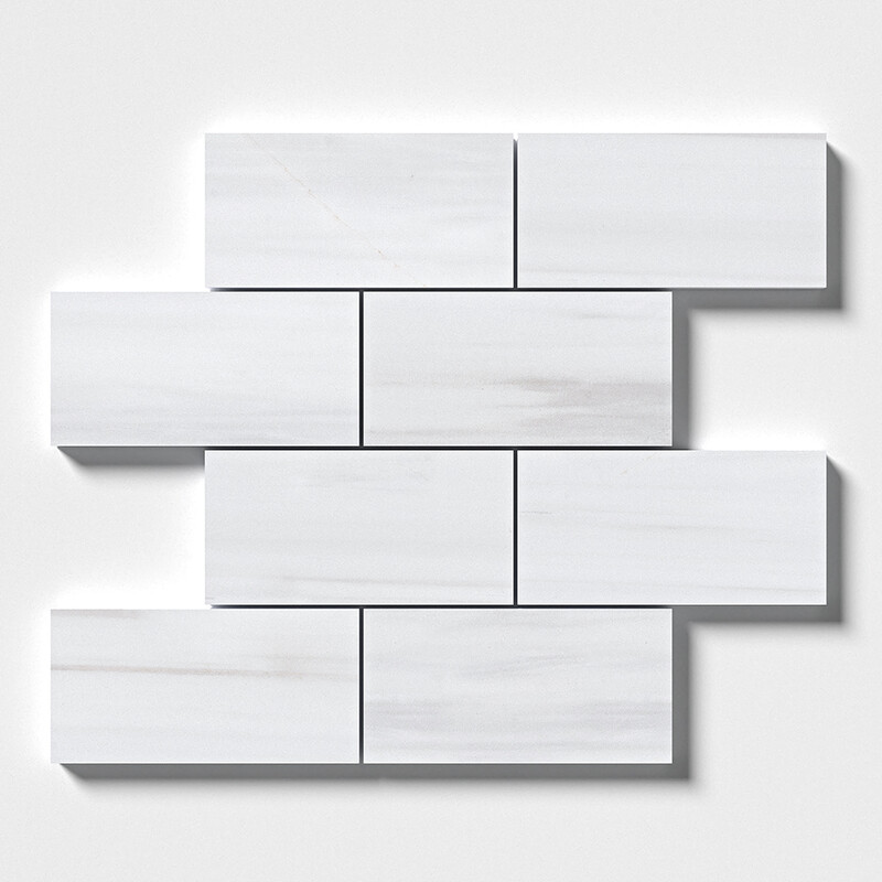 Bianco Dolomiti Polished Subway Marble Tiles 2 3/4×5 1/2
