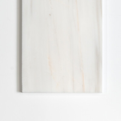 Piastrelle in marmo lucido classico Bianco Dolomiti 4×12