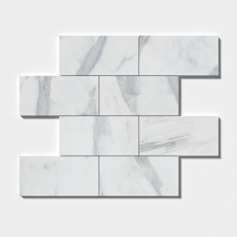 Calacatta Gold Royal Polished Marble Tiles 6×12