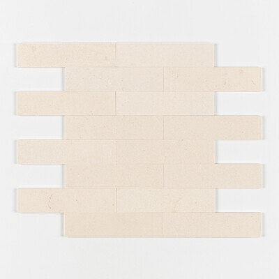 Carreaux de métro en calcaire adouci champagne 3×12