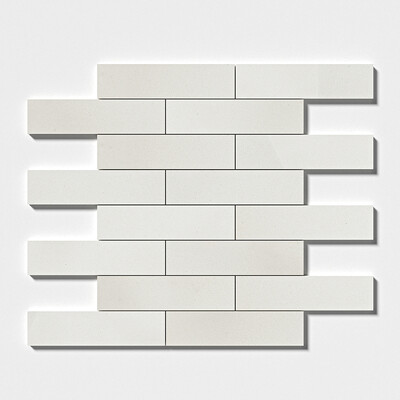 Carreaux de métro en calcaire adouci champagne 3×12
