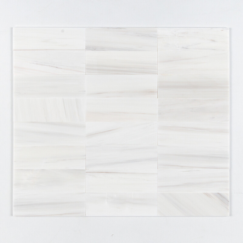 Bianco Dolomiti Classic Honed Subway Marble Tiles 4×12