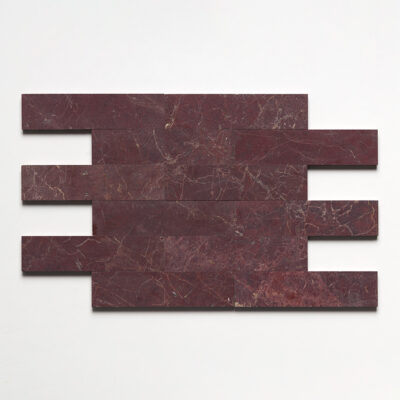 Azulejos de mármore vermelho Bordeaux polido para metrô, 3×12