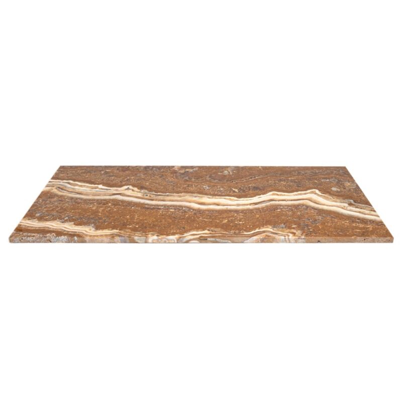 Maroon Di Notte Leather Plank Marble Tiles 4×16 (TL21068)