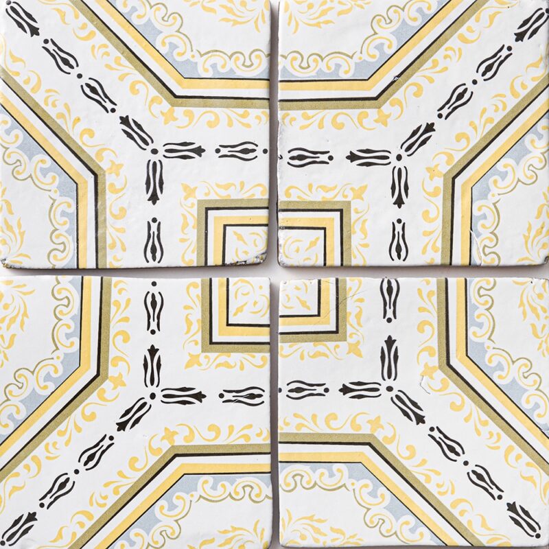 Sintra 1 Square 1/2 Glazed Glazed Terracotta Tiles 6×6 (TL80129)