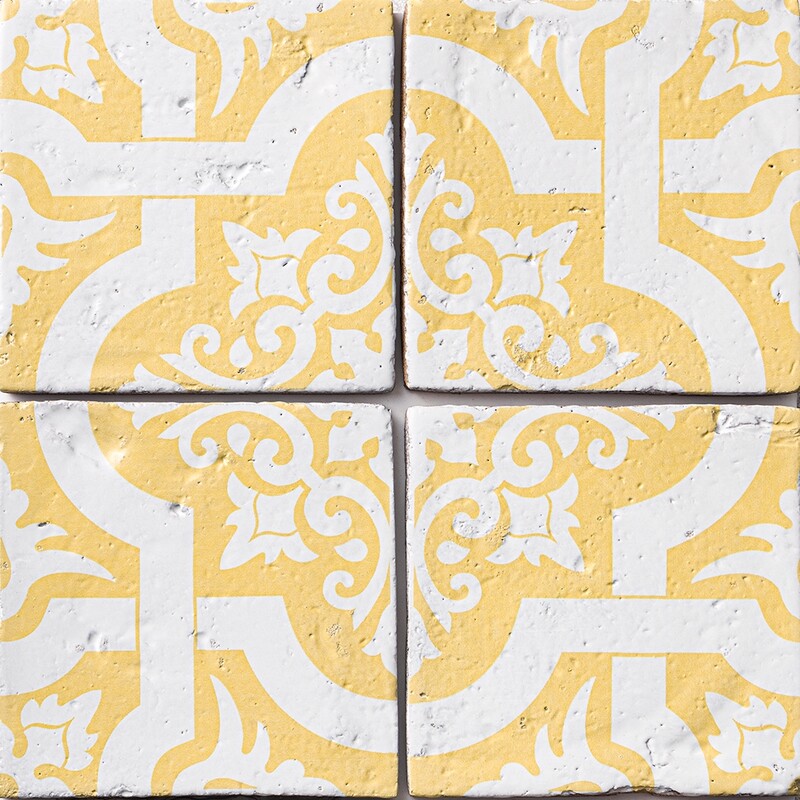 Antigua 1 Square 1/2 Glazed Terracotta Tiles 6×6