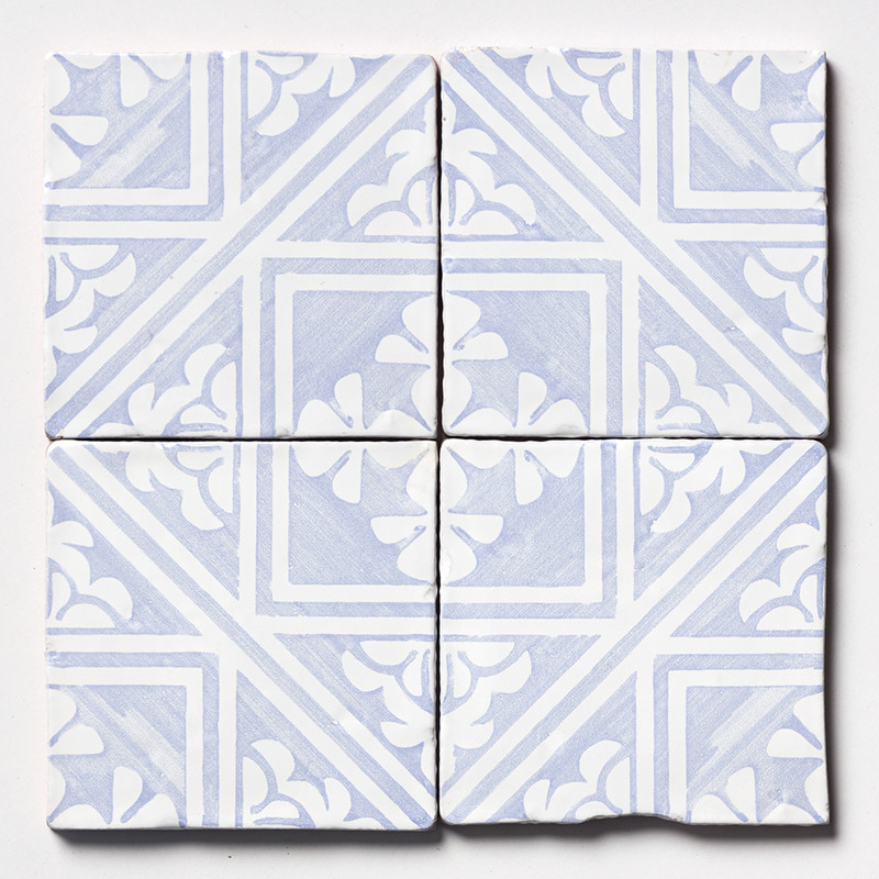 Indigo Wash Manorca Glossy Glazed Terracotta Tiles 6×6