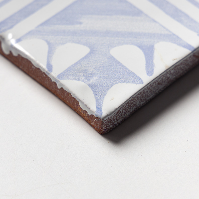 Indigo Wash Manorca Glossy Glazed Terracotta Tiles 6×6