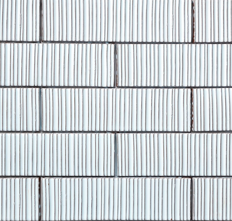 Sky Glossy Staccato Thin Brick Accent Tiles 2 1/4×7 7/8