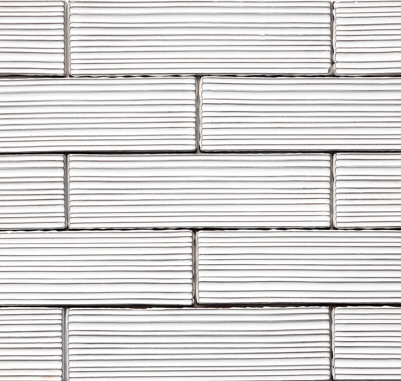 Royal White Glossy Legato Thin Brick Accent Tiles 2 1/4×7 7/8