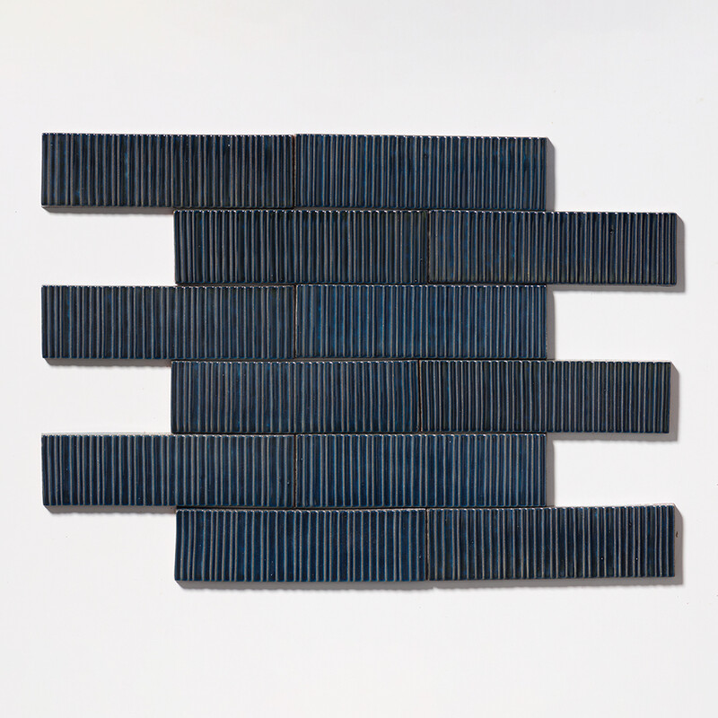 Atlantic Glossy Staccato Thin Brick Accent Tiles 2 1/4×7 7/8
