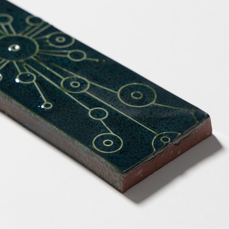 Juniper Glossy Stellar Thin Brick Accent Tiles 2 1/4×7 7/8