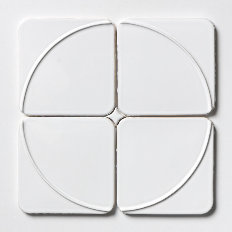 Ice Glossy Mandala Ceramic Tiles 6×6