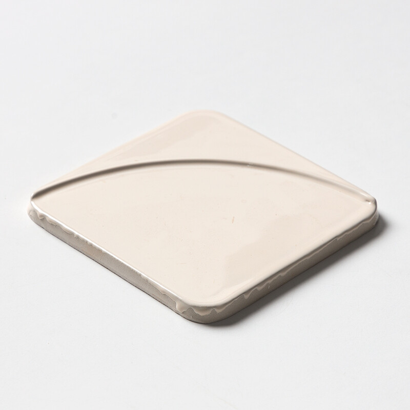 Ivory Glossy Mandala Ceramic Tiles 6×6