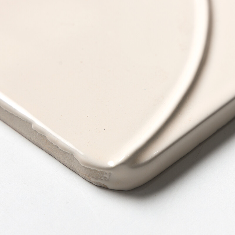 Ivory Glossy Mandala Ceramic Tiles 6×6