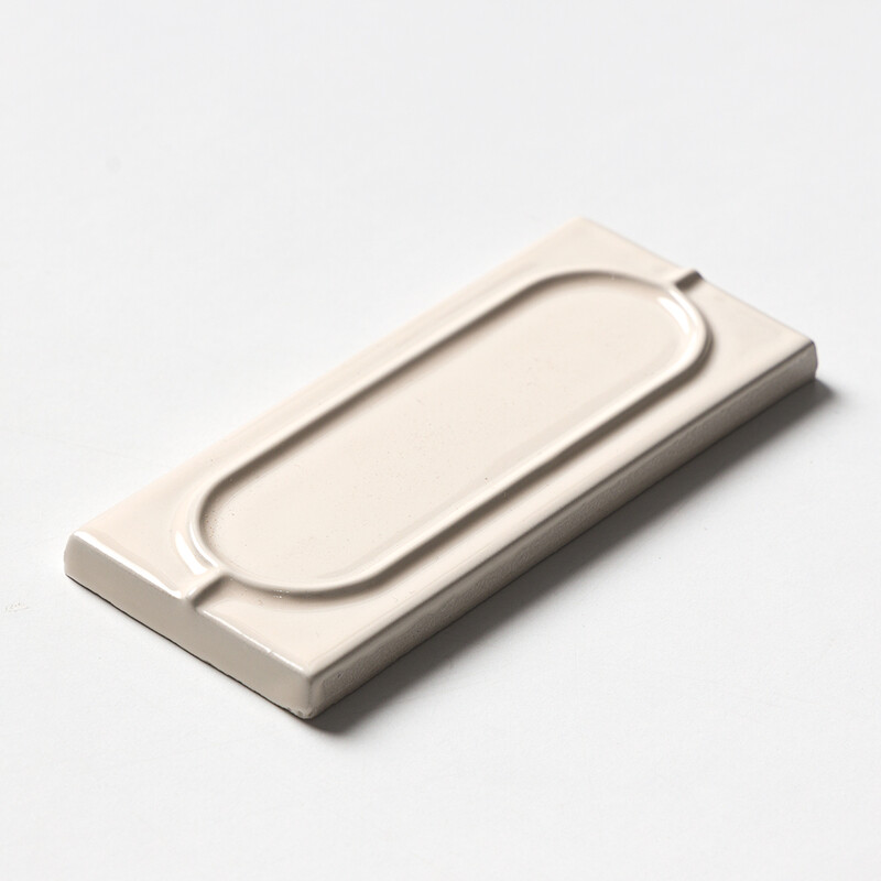 Ivory Glossy Sophee Ceramic Tiles 2 1/2×6