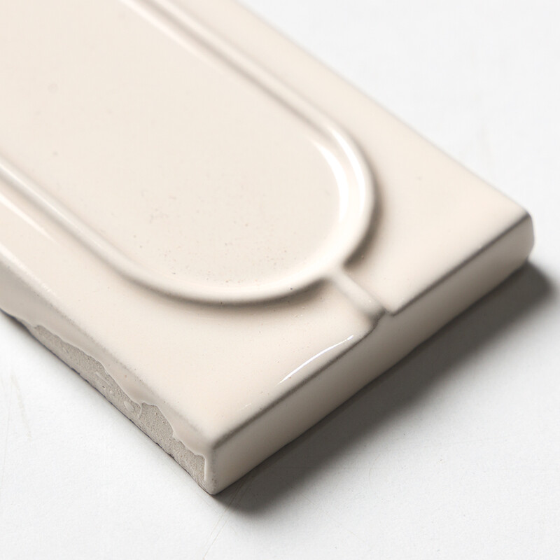 Ivory Glossy Sophee Ceramic Tiles 2 1/2×6