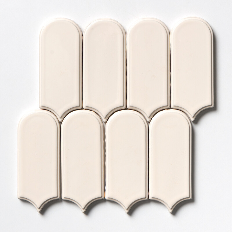 Ivory Glossy Clara Ceramic Tiles 2 1/2×6