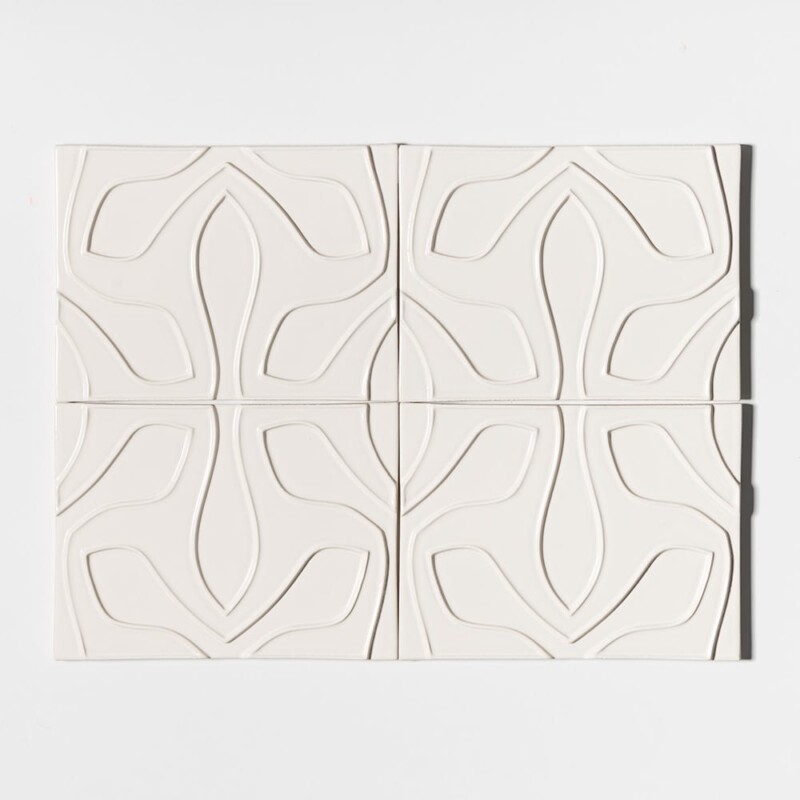 Autumn White Glossy Tioma Ceramic Accent Tiles 6×8
