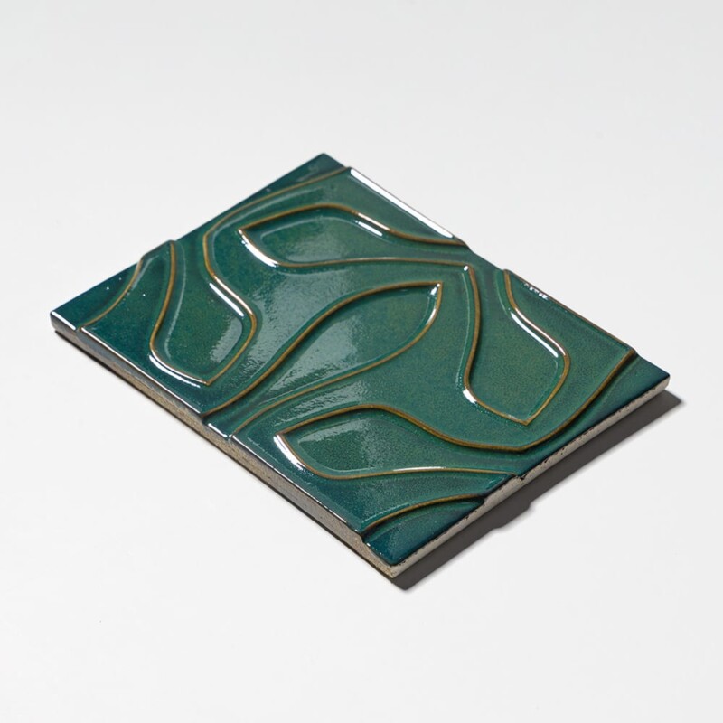 Majesty Green Glossy Tioma Ceramic Tiles 6×8