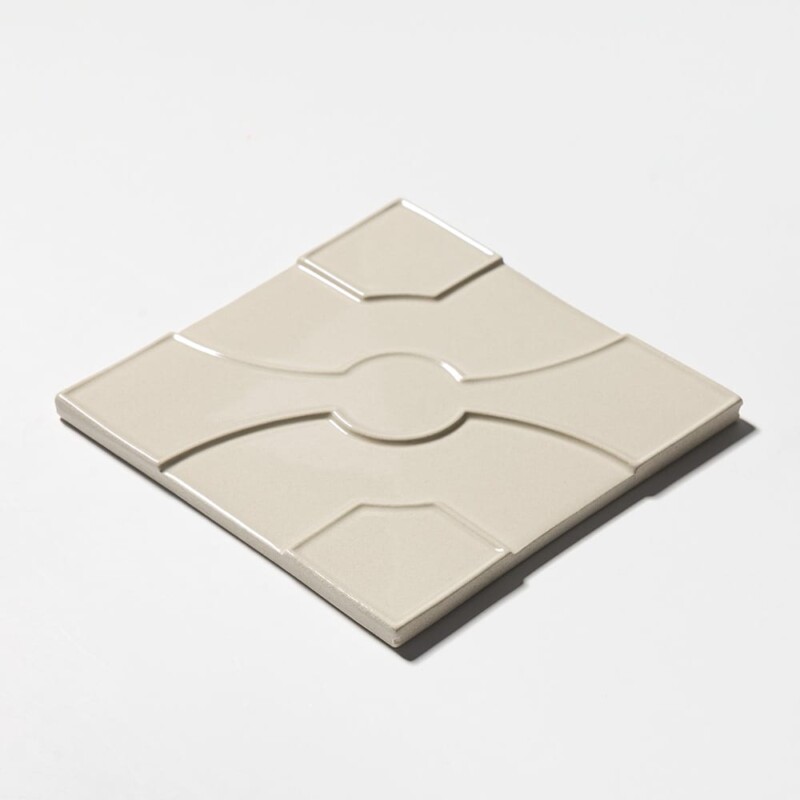 Winter Clay Glossy Lafonia Ceramic Accent Tiles 8×8