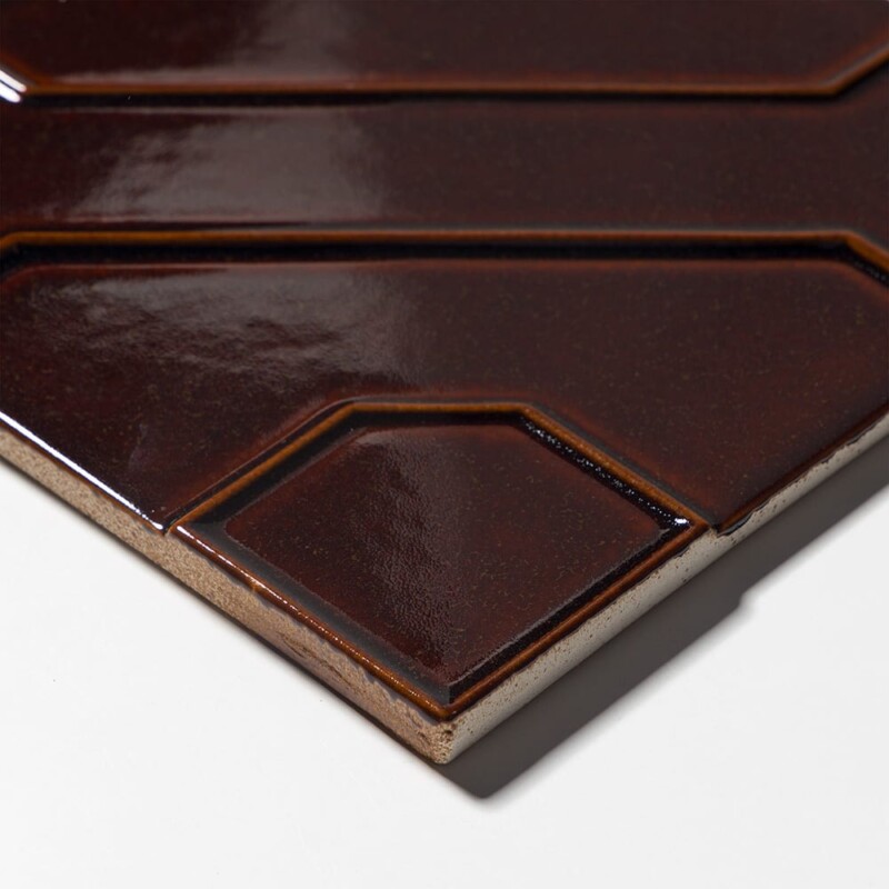 Rich Cinnamon Glossy Kodye Ceramic Accent Tiles 8×8