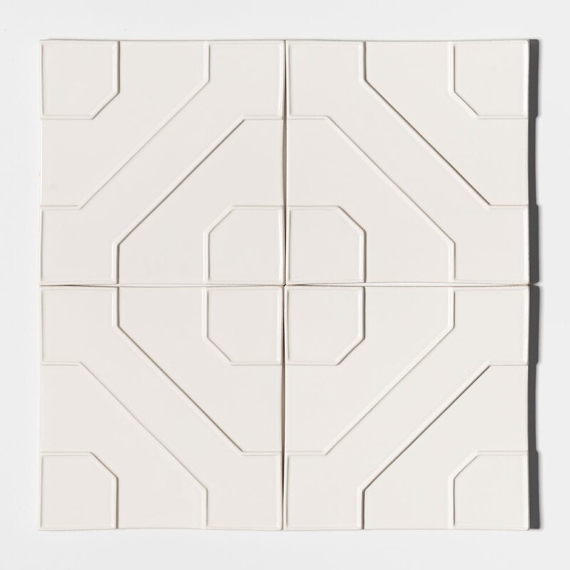 Autumn White Glossy Kodye Ceramic Accent Tiles 8×8