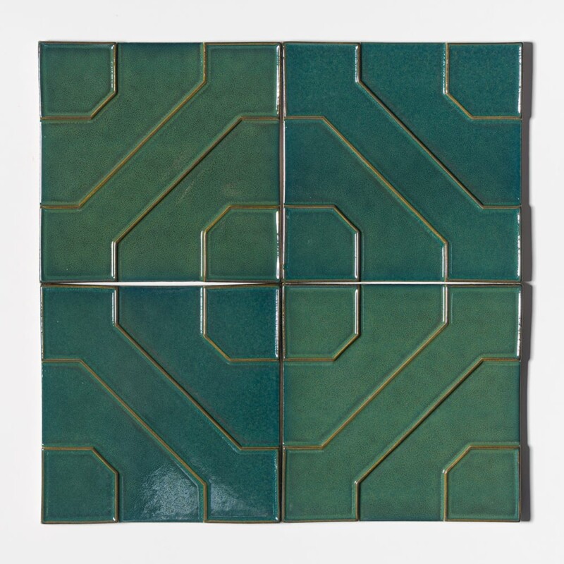 Majesty Green Glossy Kodye Ceramic Tiles 8×8