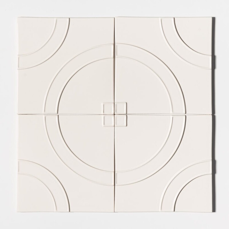 Autumn White Glossy Manukie Ceramic Accent Tiles 8×8