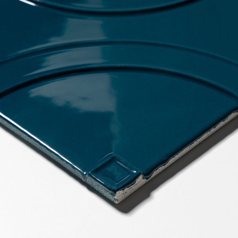 Bluebell Jazz Glossy Manukie Ceramic Accent Tiles 8×8