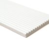 Royal White Glossy Thin Fluted Ceramic Tiles 4×12 (TL81002)