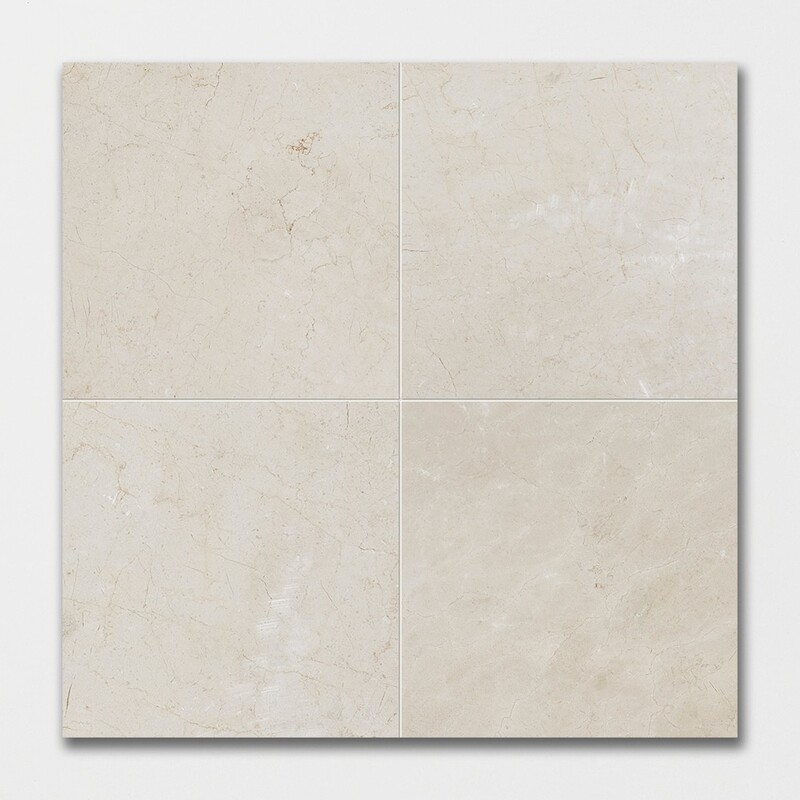 Crema Marfil Polished Marble Tiles 18×18