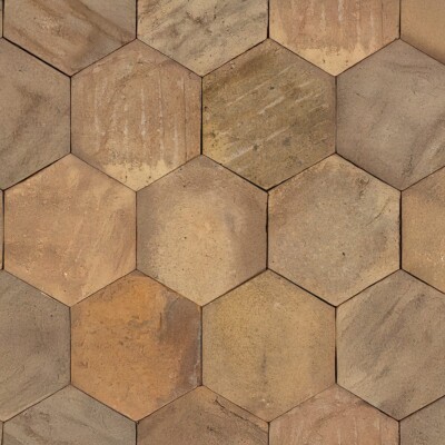 Wiederverwertete, matte, sechseckige Terrakottafliesen 6×6