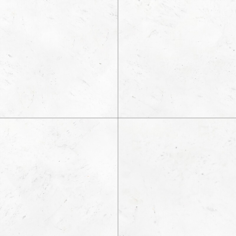 Royal White Honed Marble Tiles 24×24