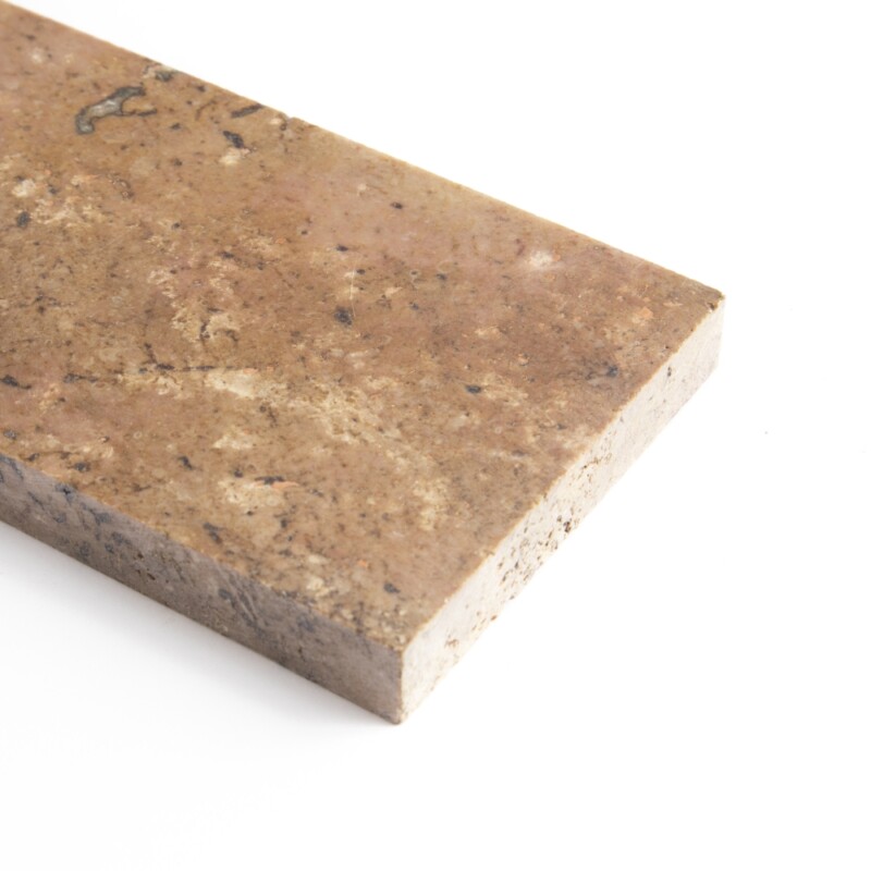 Scabas Red Honed Blend Travertine Tiles 3×12